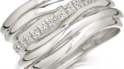 Miglior anelli a fascia con brillanti
