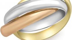 Miglior anello fascia tre ori