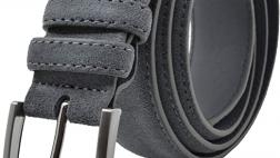 Miglior cintura uomo scamosciata grigia