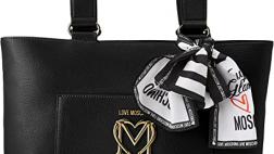 Miglior borsa love moschino nera con foulard