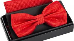 Miglior papillon e pochette rosso